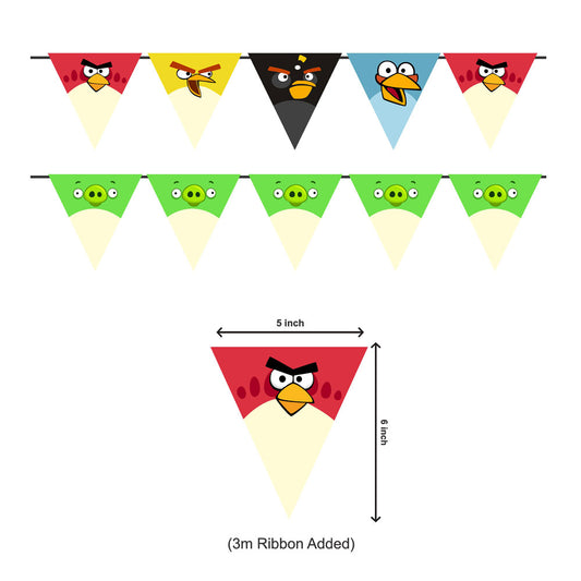 Angry Birds Theme Character Bunting
