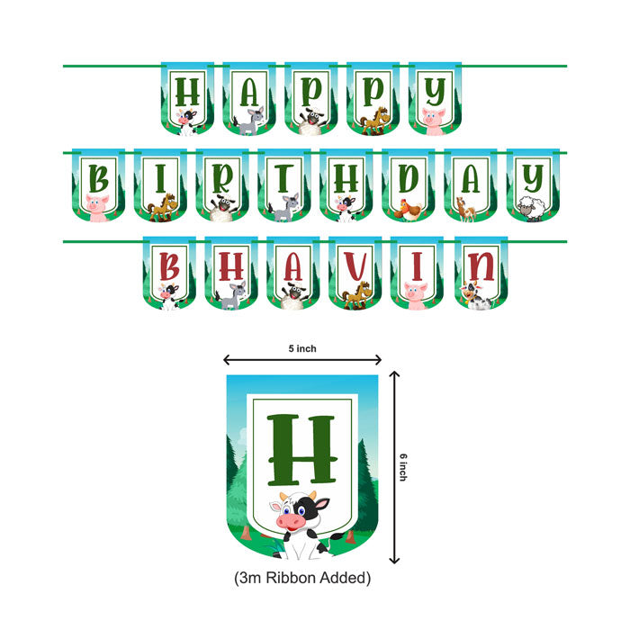 Farm Theme Customized Bunting