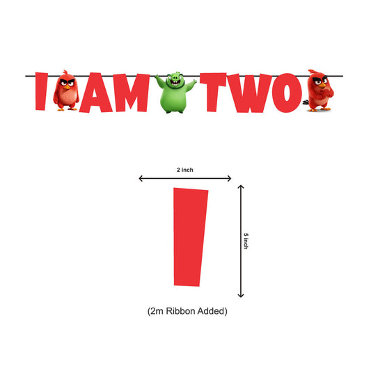 Angry Birds Theme Age Bunting