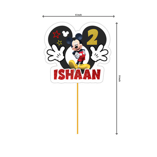 Mickey Mouse Theme Caketopper