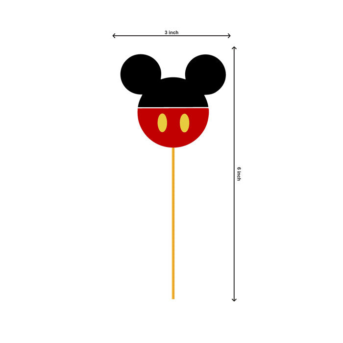 Mickey Mouse Theme Classic Cupcake Topper