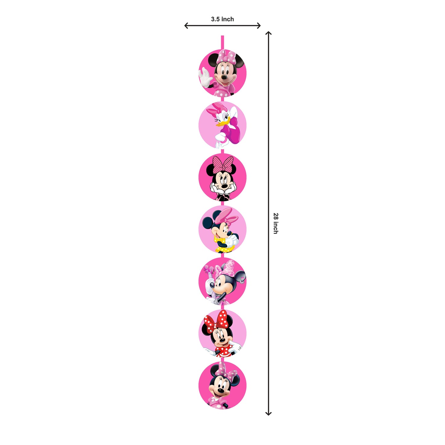Minnie Mouse Theme Round Danglers