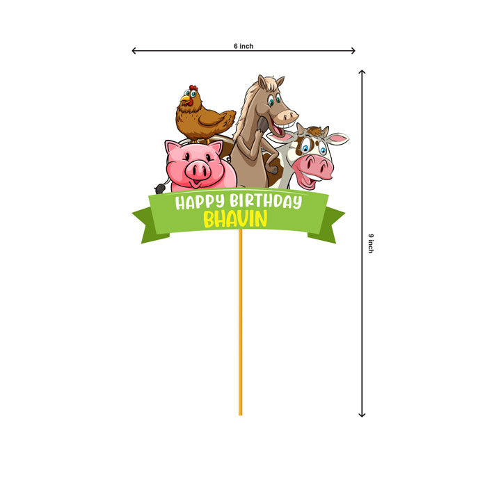 Farm Theme Customized Caketopper