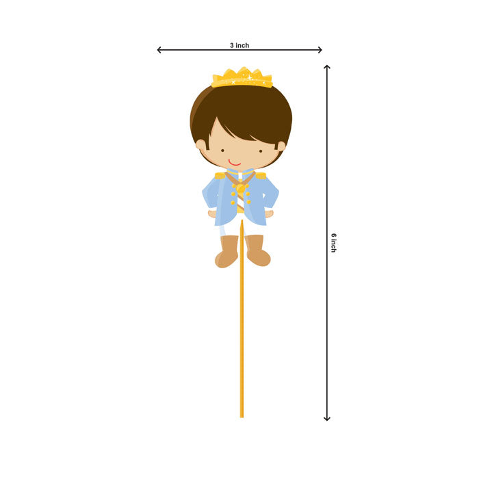 Prince Theme Round Cupcake Topper