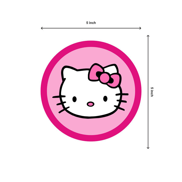 Hello Kitty Theme Round Swirls