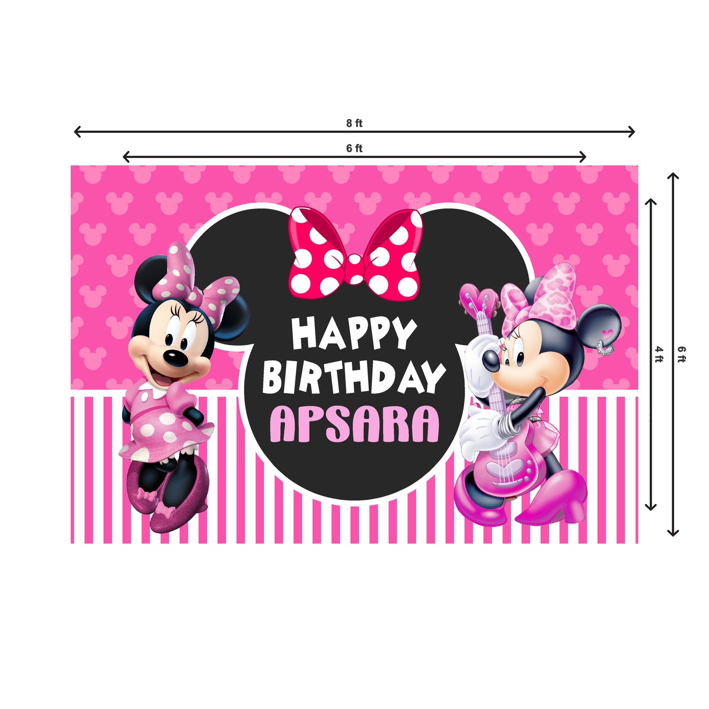 Minnie Mouse Theme Backdrop
