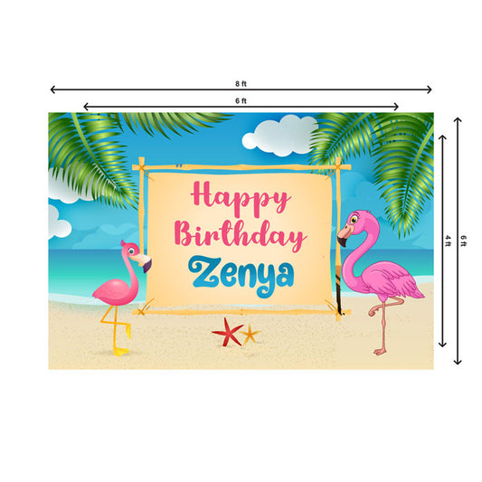 Flamingo Theme Backdrop