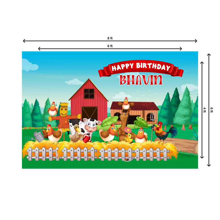 Farm Theme Backdrop