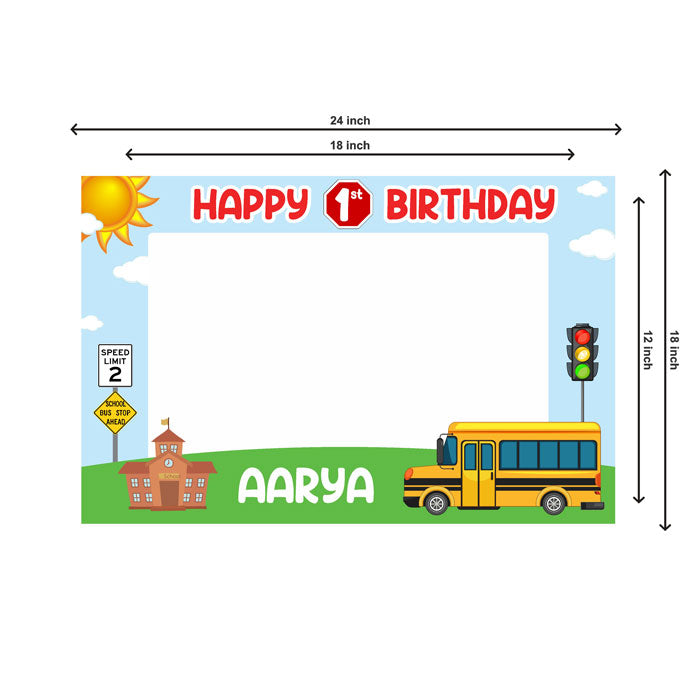 Wheels on the Bus Theme Photobooth