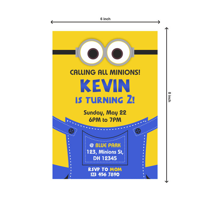 Minions Theme Invite