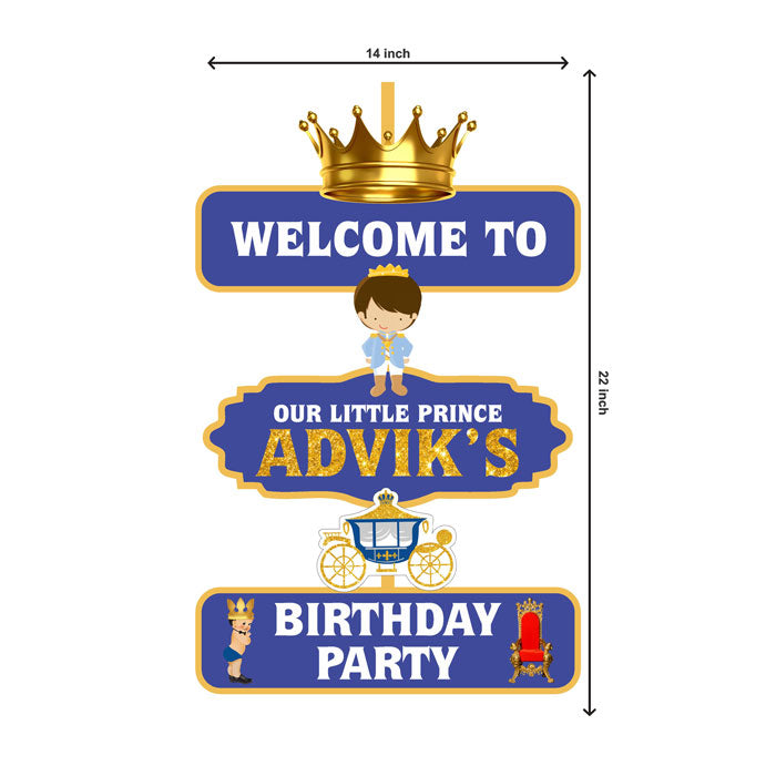 Prince Theme Personalized Door Poster