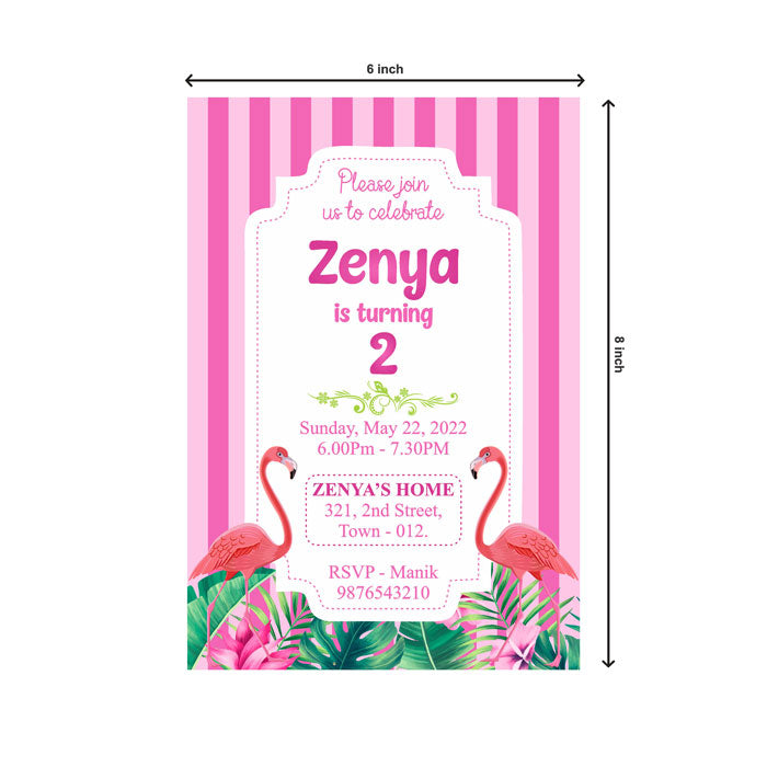 Flamingo Theme Invite