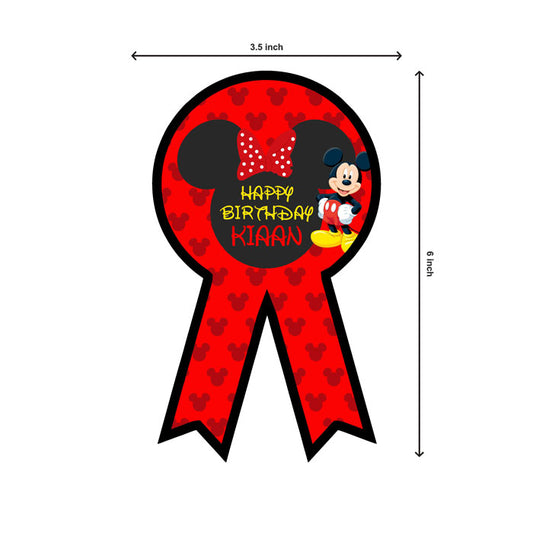 Mickey Mouse Theme Badge