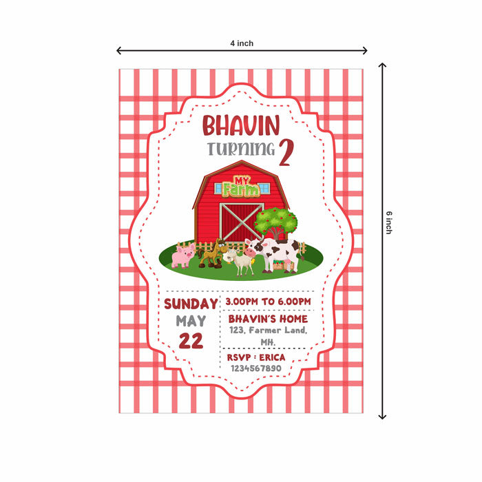 Farm Theme Invite