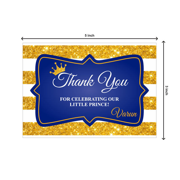 Prince Theme Thank You Cards
