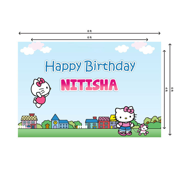 Hello Kitty Theme Backdrop