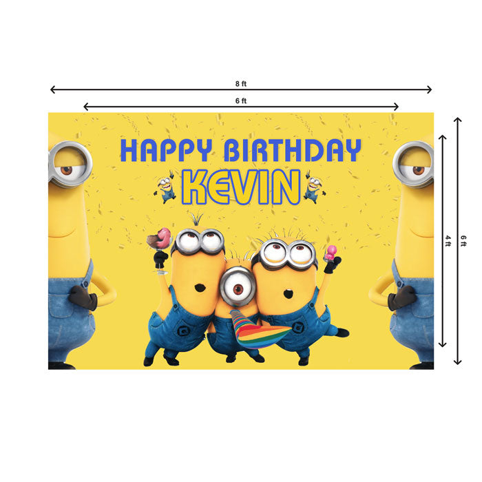 Minions Theme Customized Backdrop