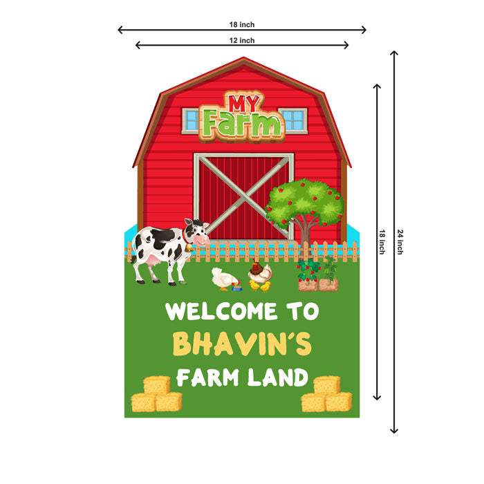 Farm Theme Welcome Board