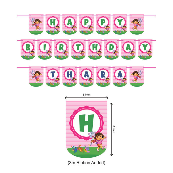 Dora the Explorer Theme Customized Bunting