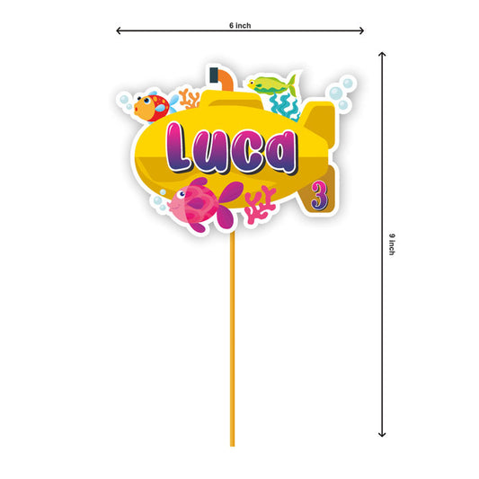 Under the sea Theme Customized Caketopper