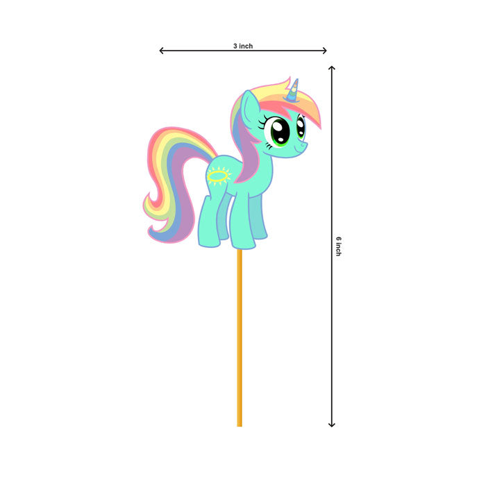 Unicorn Theme Cupcake Topper