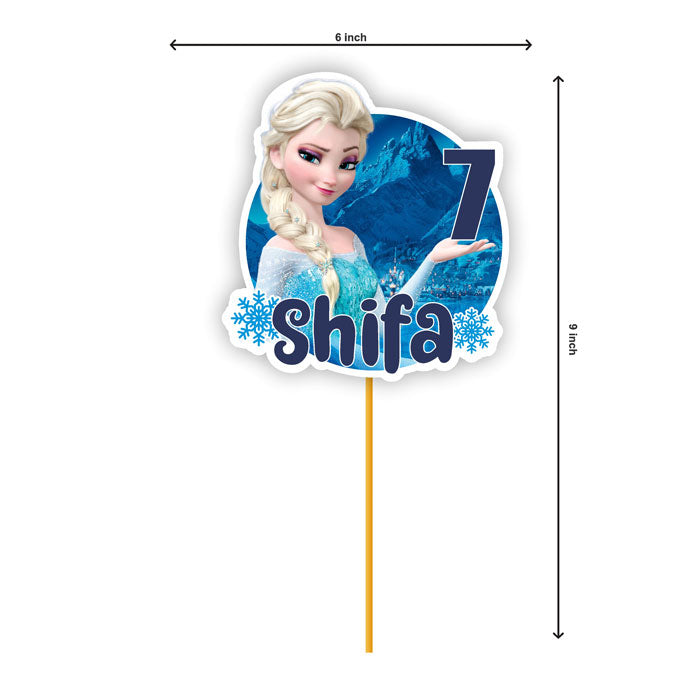 Frozen Theme Customized Caketopper