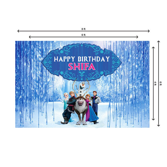 Frozen Theme Backdrop