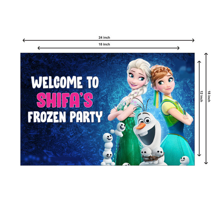 Frozen Theme Personalized Welcome Board