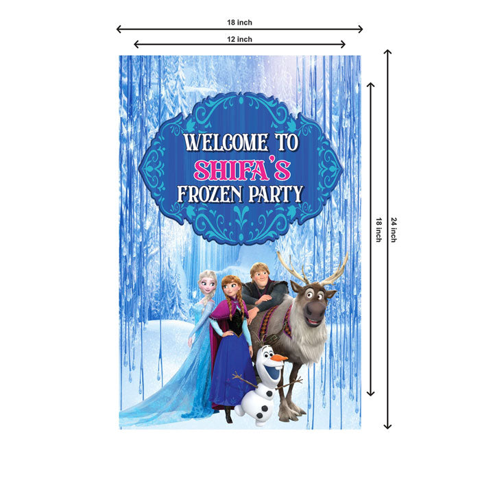 Frozen Theme Welcome Board