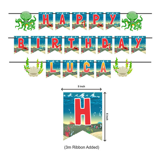 Under the sea Theme Personalized Bunting