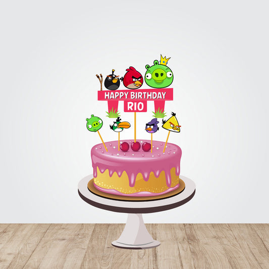 Angry Birds Theme Caketopper