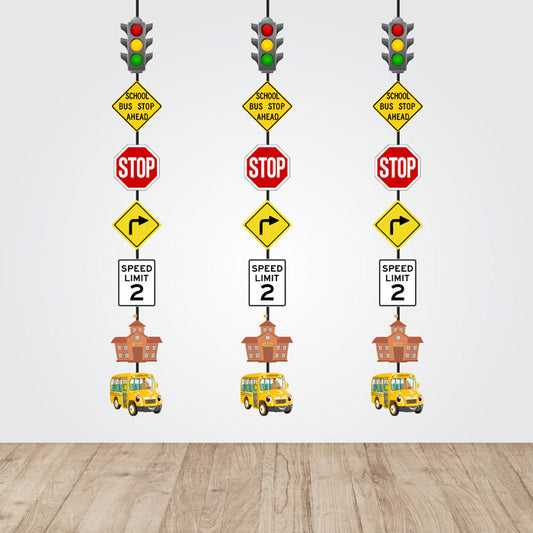 Wheels on the Bus Theme Danglers