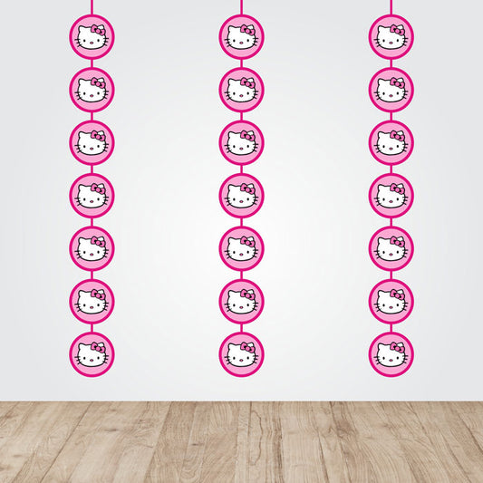 Hello Kitty Theme Round Danglers
