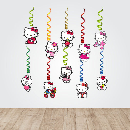 Hello Kitty Theme Swirls