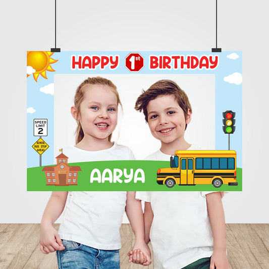 Wheels on the Bus Theme Photobooth