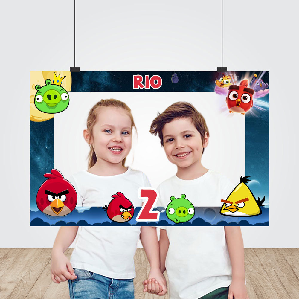 Angry Birds Theme Personalized Photobooth