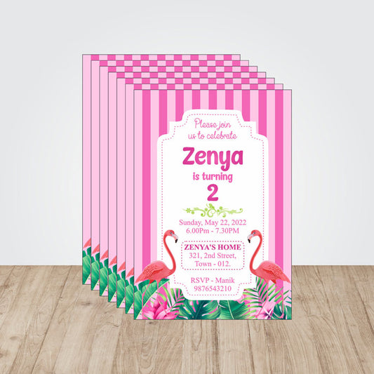 Flamingo Theme Invite