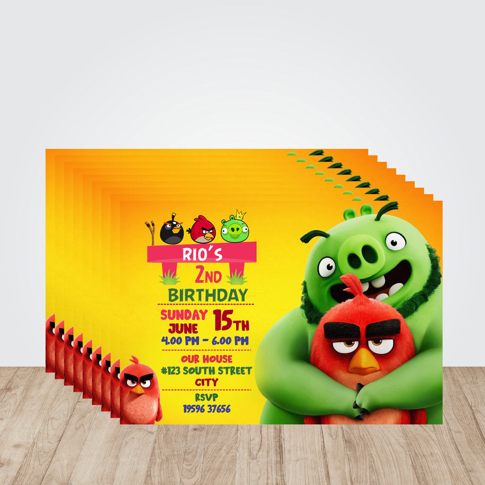 Angry Birds Theme Invite