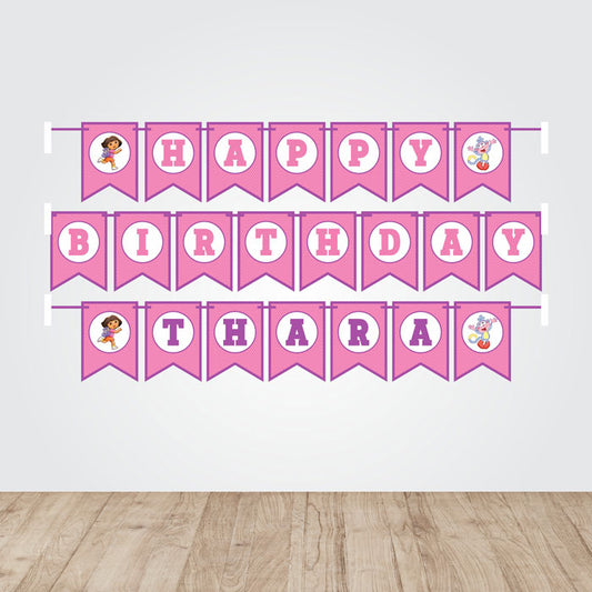 Dora the Explorer Theme Bunting