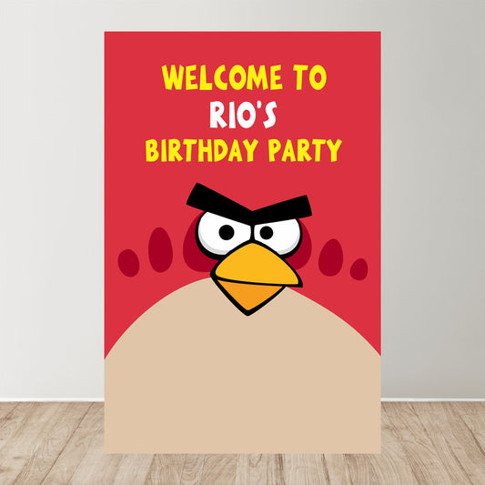 Angry Birds Theme Parsonalized Welcome Board