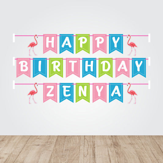 Flamingo Theme Bunting