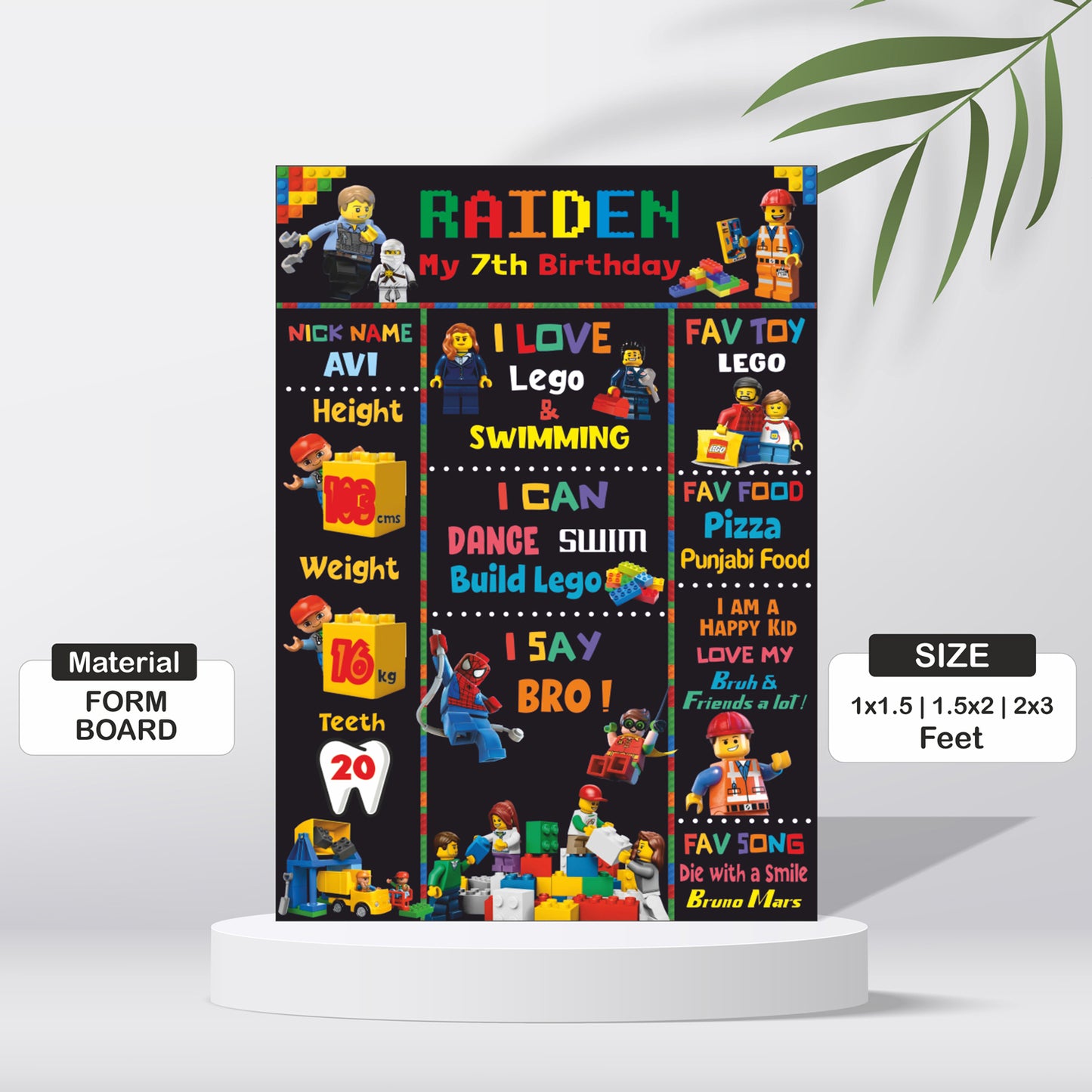 Lego Theme Chalkboard