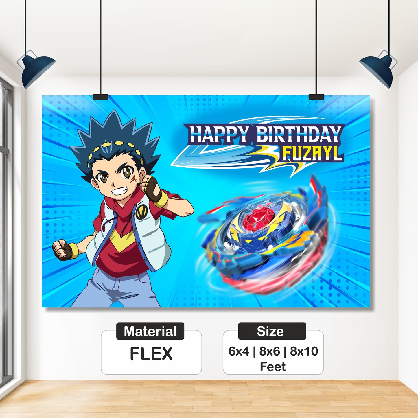 Beyblade Theme Backdrop