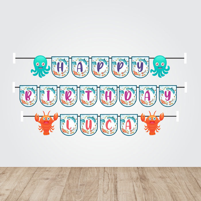 Under the sea Theme Customized Bunting
