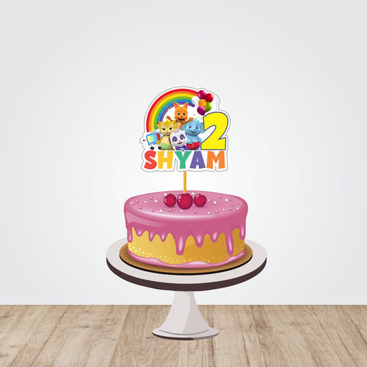 Word Party Theme Customized Caketopper