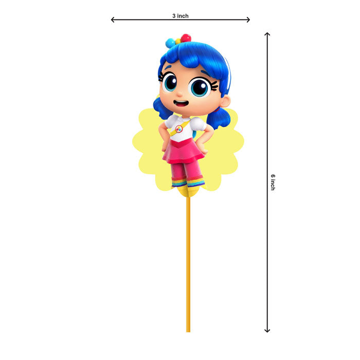 True & the Rainbow Kingdom Theme Classic Cupcake Topper