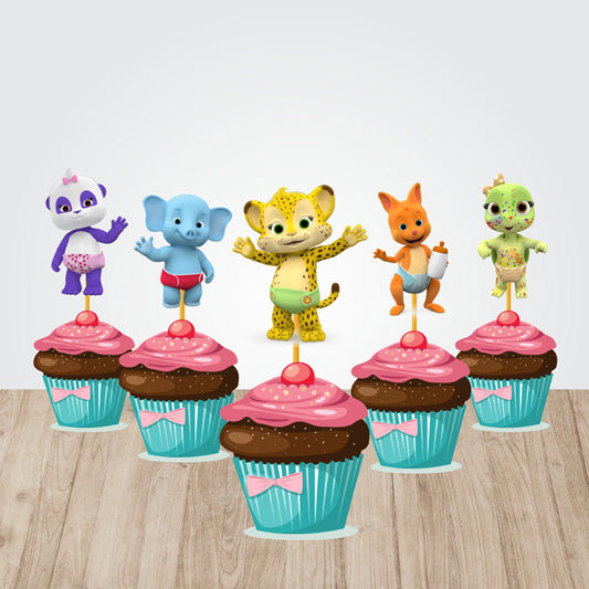 Word Party Theme Cupcake Topper