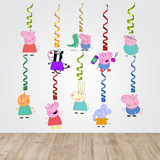 Peppa Pig Girl Theme Swirls