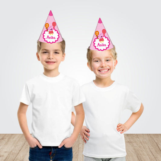 Peppa Pig Girl Theme Personalized Hat