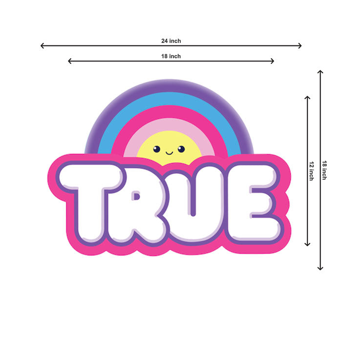 True & the Rainbow Kingdom Theme Cutout - BP 02